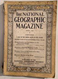 Antique National Geographic April 1923 And June1929