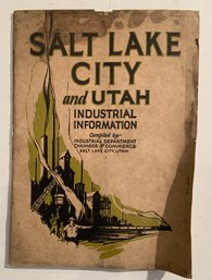 1923 Industrial Information Book For SLC And Utah