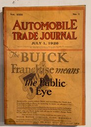 3 Issues Of Automobile Trade Journal From 1926