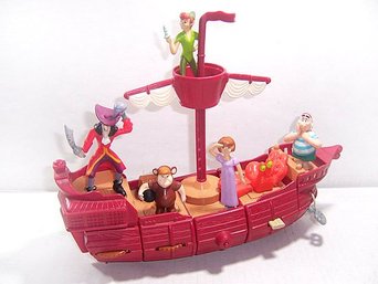 Disney Peter Pan: Return To Neverland Characters With Ship - All 6 New In Bag!