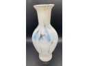 Art Glass, Milk Glass-like Swirl Vase, 10' Tall