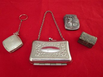 Lovely Belais White Gold & Sterling Silver Vanity Accessories