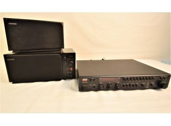 Adcom GTP-500 Tuner Preamplifier & Proton 300& 301 Integrated AM FM Radio W/Aux Input Speakers