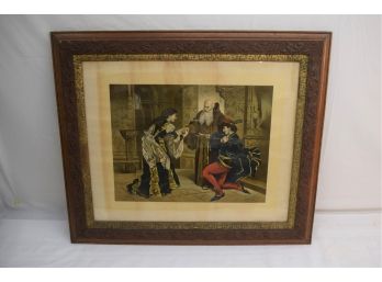 Vintage Romeo & Juliet Framed Painting/Print