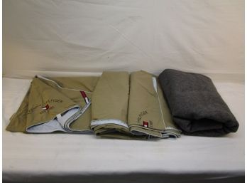 Tommy Hilfiger Cotton Blankets, 3 Queen Size. Gray Blanket, Queen Size Blend.
