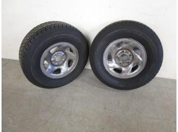 Fuzion SUV Tires (2) On Rims With Air. 245/75 R16