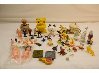 Vintage Toys And Figurines Assortment