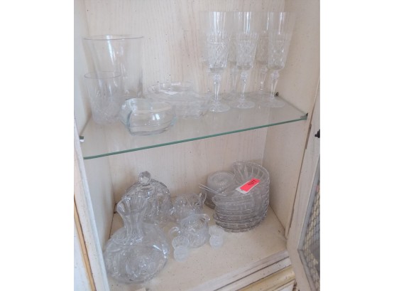Group Of Cut Glass And Decorative Pieces