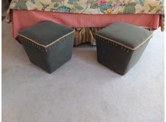Pair Of Upholstered Stools