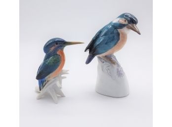 2 Karl ENS Porcelain Kingfisher Birds