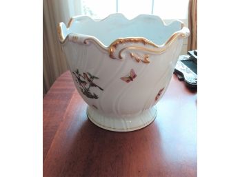 Herend Gilt And Hand Painted Cache Pot