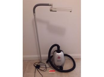 Bissell Vacuum And An Adjustable Floor Light