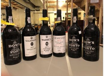 6 Bottles Of 1977 Vintage Porto