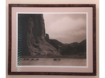 Framed Canon De Chelly Print By Edward S. Curtis (American, 1868-1952)