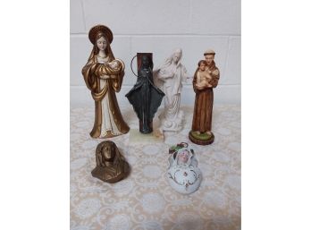 Vintage Religious Figurine Grouping