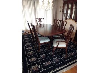 Banded Dining Table And Chairs