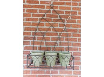 Hanging Planter, Wall Mounted Planter, Two Wind Chimes And Hose Reel Holder