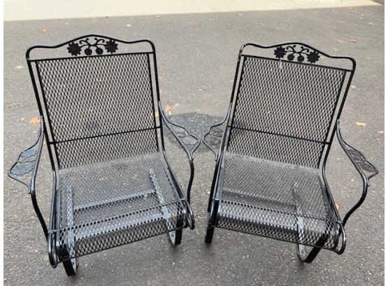 Set Of Two Iron Chairs