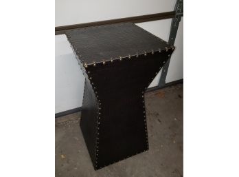 Brown Leather Style Pedestal