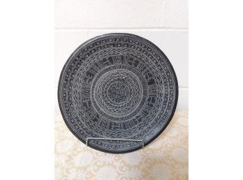 Souvenir Incised Blackware Plate