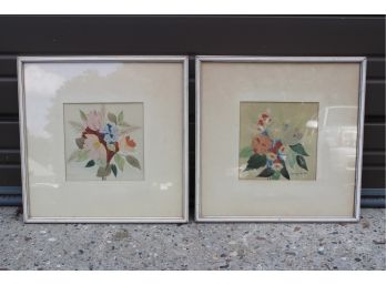 Pair Of Framed And Signed Artwork
