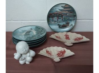 Asian Collectors Plate ,etc