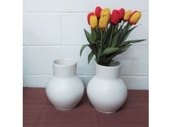 Pair Of Pottery Barn Vases
