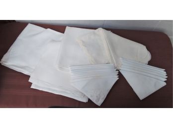 Three Table Clothes, Two Sets Of Napkins And Placemats