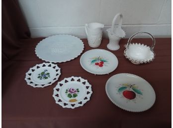 Group Of Milk Glass