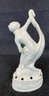 #5 Nude Woman Nymph Flower Frog Art Deco Nouveau German Porcelain Coronet Figurine 6' Repaired Arm See Photos