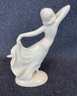 #10 Nude Woman Nymph Flower Frog Art Deco Nouveau German Porcelain Coronet Figurine 5' Small Repairs In Base