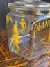 Glass Planters Jar With Lid  9x10' Nice!