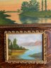 Four Original Oil On Board Paintings Art 16x20'