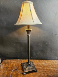 R79 - Table Lamp Working - 32' By 11' Shade And 7' Square Base - LOCAL PICKUP ONLY