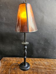 R80 - Table Lamp - Working - 27' By 8.5' Shade With 5 Inch Base - LOCAL PICKUP ONLY