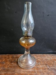 R118 - Glass Oil Lamp - 18.5' - LOCAL PICKUP ONLY