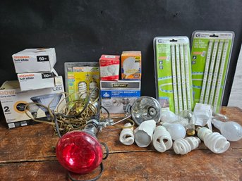 R186 - Various Lightbulbs And Light Fixtures - LED, Incandescent, CFL - LOCAL PICKUP ONLY