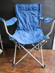 R193 - Blue Folding Chair - LOCAL PICKUP ONLY
