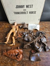 M5 - Johnny West Figure - No Horse - Figure Is In Pieces - Comes With Equipment