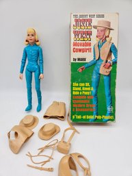 M12 -  Marx Jane West Movable Cowgirl - In Box With Accessories
