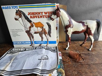 M15 - Marx Johnny West Storm Cloud Horse In Box With Accessories - 13'x15' (Box)