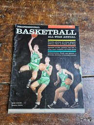 M47 - 1957 Professional Basketball All-Star Annual Magazine Bob Cousy - Boston Centics