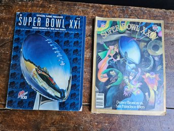 M48 - Denver Broncos Super Bowl XXI & XXIV Programs