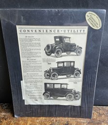 M117 - Model T Certified Advertisement - 14'x18' - LOCAL PICKUP ONLY