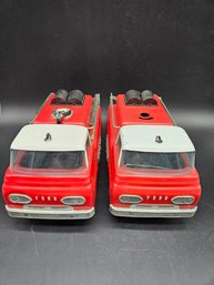 M219 - Nylint Ford Fire Truck Pair - Missing Some Parts