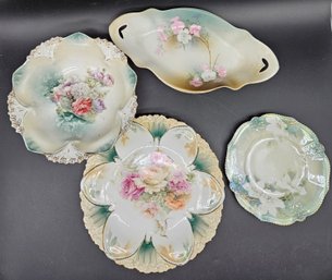 M254 - RS Prussia Bowls And Plate Lot - 6.5' - 7.5' - 8.5' & 11'x6' - LOCAL PICKUP ONLY