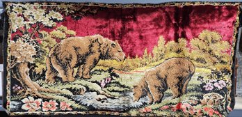 M269 - Grizzly Bear Tapestry - Some Wear - 38'x19'