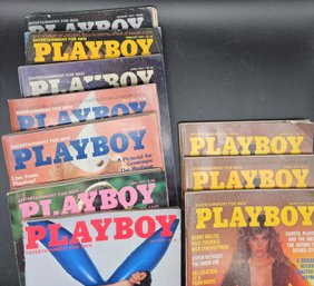 M303 - Playboy Magazine 1977 With Duplicate Copies - All Have Wear