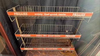 Vintage Phillies Wire Store Display Rack 20x26'