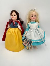 T111 Vintage Effanbee Storybook Cinderella And Snow White Dolls
